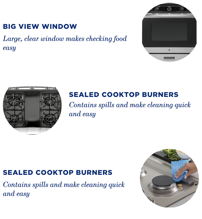 GE 30 in. 4.8 cu. ft. Single Gas Range in Stainless SteelJGBS30REKSS